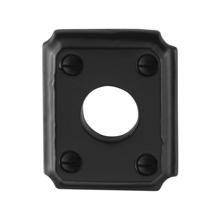 Rosette GPF6100.02 59x48x6mm Schmiedeeisen schwarz