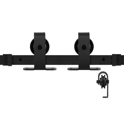 GPF0508.61 Schiebetürsystem Mutka schwarz 150 cm