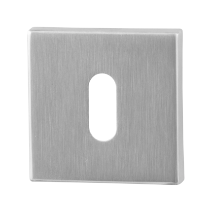 Schlüsselrosette GPF0901.02 50x50x8mm Edelstahl gebürstet
