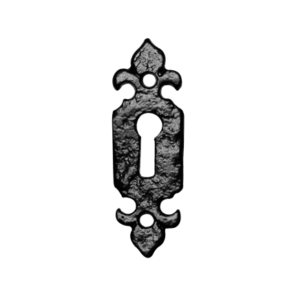 Schlüsselrosette KP1493 80x26mm Schmiedeeisen schwarz