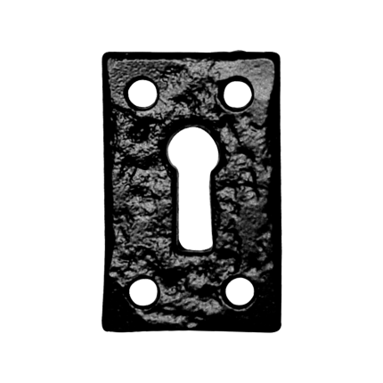 Schlüsselrosette KP1502 46x30mm Schmiedeeisen schwarz