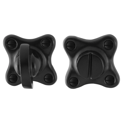 Toilettengarnituren GPF6910.09 44x44x9mm Toilettenstift 8mm Schmiedeeisen schwarz