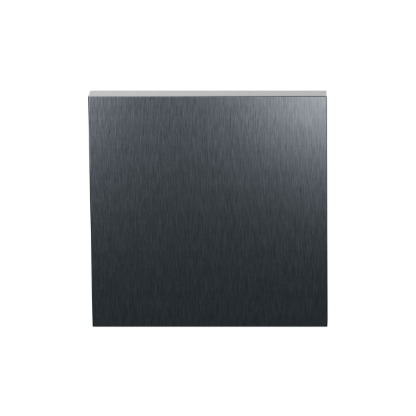 Blinde rozet GPF199E 53x53x6,5mm PVD Antraciet