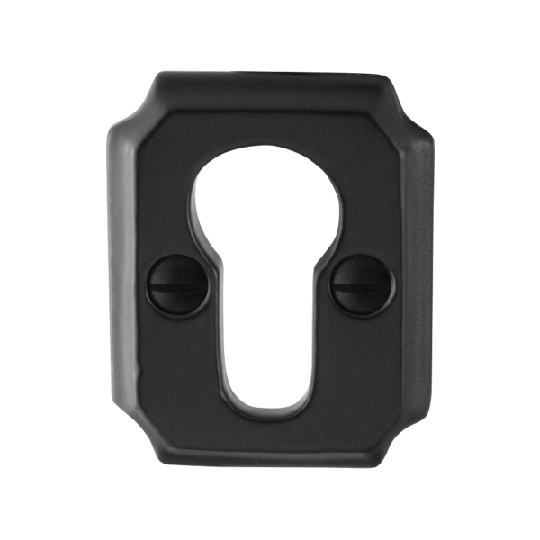 Zylinderrosette GPF6902.02 51x40x6mm Schmiedeeisen schwarz