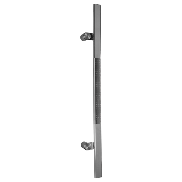 Stoßgriff T-Modell GPF30 38x20mm Edelstahl poliert mit Edelstahl gebürstet
