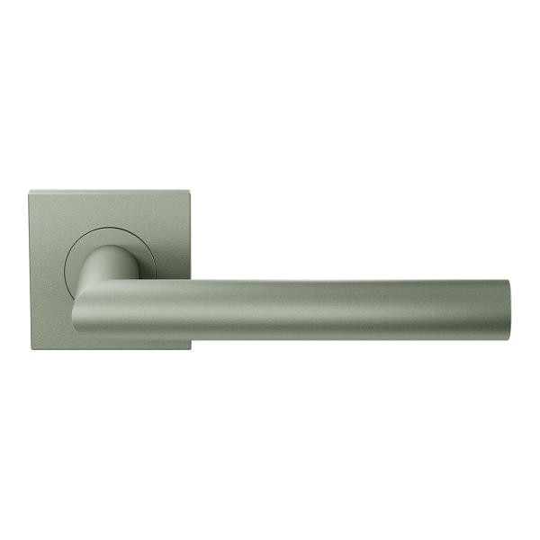 Deurkruk op rozet L-haaks model 19mm Rechtswijzend Clay 