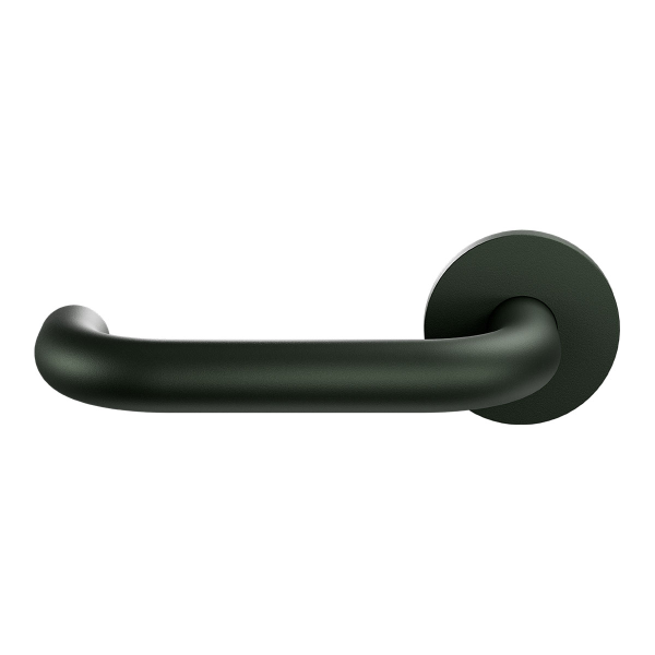 Deurkruk op rozet U-model 19mm gatdeel links Moss 