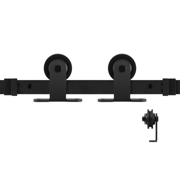 GPF0510.61 Schiebetürsystem Osa schwarz 400cm (2 x 200 cm Schiene)