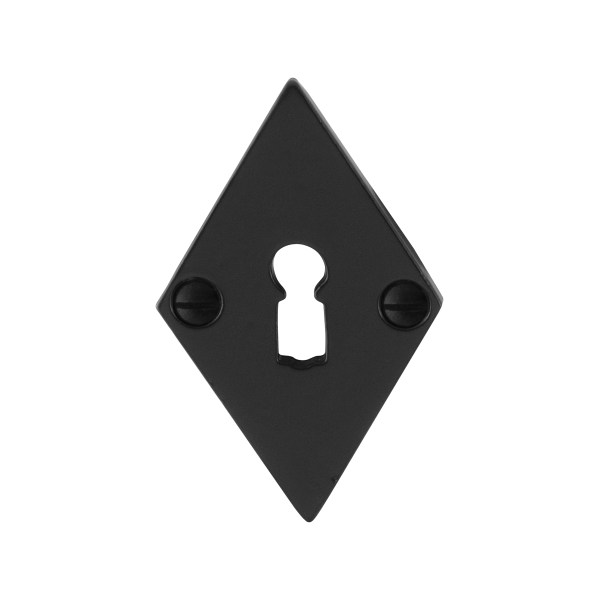 Schlüsselrosette GPF6901.07 83x52x4mm Schmiedeeisen schwarz