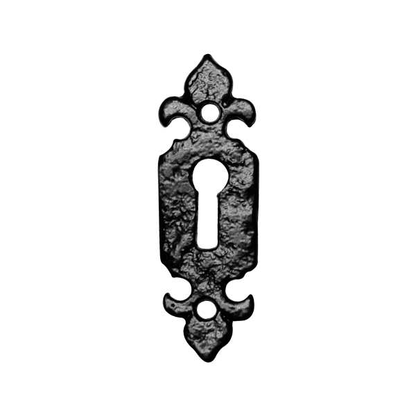 Schlüsselrosette KP1493 80x26mm Schmiedeeisen schwarz