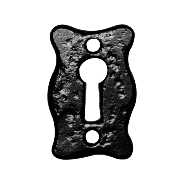 Schlüsselrosette KP1501 46x30mm Schmiedeeisen schwarz